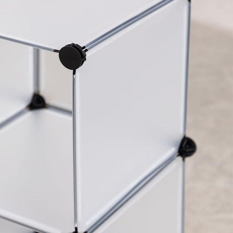 Libreria a Cubi Componibili 6 Ripiani 30x30x30cm per Casa Studio Ufficio. EAN 8056819050219.