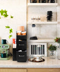 Avilia Organizer Porta Capsule Porta Cialde 9 Scomparti e 2 Cassetti Multiuso Nero Ean 8056819050097