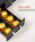Avilia Organizer Porta Capsule Porta Cialde 9 Scomparti e 2 Cassetti Multiuso Nero Ean 8056819050097