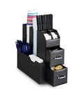 Avilia Organizer Porta Capsule Porta Cialde 9 Scomparti e 2 Cassetti Multiuso Nero Ean 8056819050097