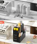 Avilia Organizer Porta Capsule Porta Cialde 9 Scomparti e 2 Cassetti Multiuso Nero Ean 8056819050097