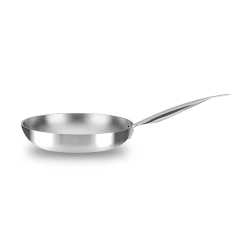 Padella Svasata Alta in Alluminio con Manico in Acciaio Inox 28cm