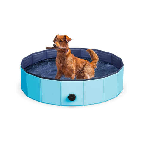 Piscina per Animali In PVC con Fondo Antiscivolo, Sicura e Confortevole