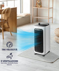 Wintem Rinfrescatore d'Aria Evaporativo Portatile 80W 3 Modalità, Serbatoio 6 Litri con Timer 7L, Telecomando e Display LED Ean-8052286430981
