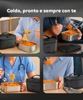 Scaldavivande elettrico versatile per ogni situazione: ufficio, auto, medico, casa - pasto caldo sempre disponibile ovunque