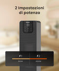 Wintem Termoventilatore a Colonna Aspen Stufa Elettrica 2000W Oscillante Effetto Camino con APP Tuya, LED Display, Telecomando, Funazione ECO e Timer Ean-8052286431346