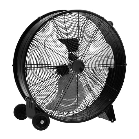 Ventilatore Industriale da Terra 240W 3 Pale in Metallo e 3 Velocità Portatile Nero -DCG-Ean-8052780963299