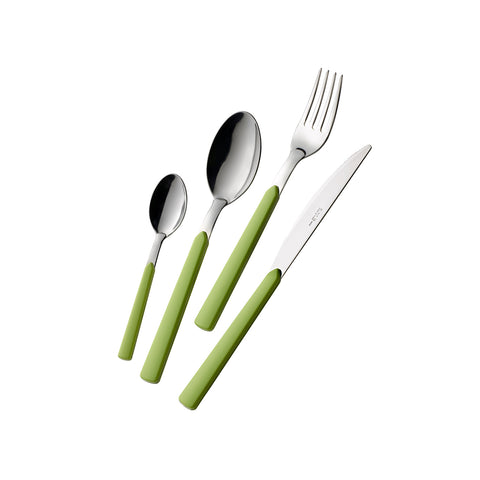 Set 24 Posate In Acciaio Fast Verde