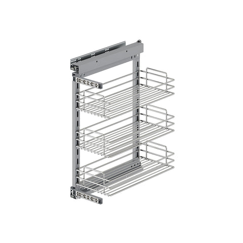 Organizer Da Cucina A 3 Ripiani Estraibile Per Cassetto In Acciaio 30x48cm