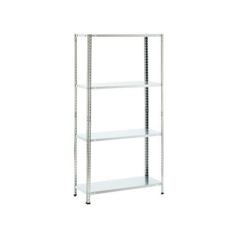 Scaffale A 4 Ripiani Metallo E Mdf A Bulloni