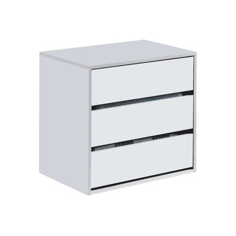 Cassettiera A 3 Cassetti In Legno 60x57x44cm