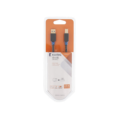 Cavo Usb 3,0 Maschio A - Maschio B 2m