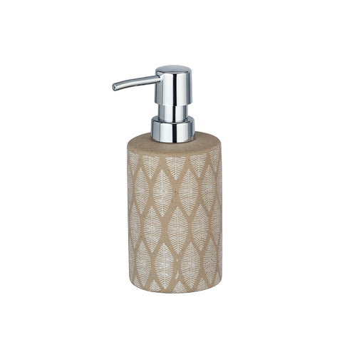 Dispenser Per Sapone In Ceramica Beige 300ml