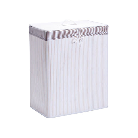 Cesta In Bamboo Per Biancheria Con 2 Scomparti