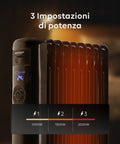 Wintem Radiatore Elettrico a Olio Brainy9 2000W 9 elementi con Telecomando, Regolazione 3 Livelli e Timer Ean-8052286430608